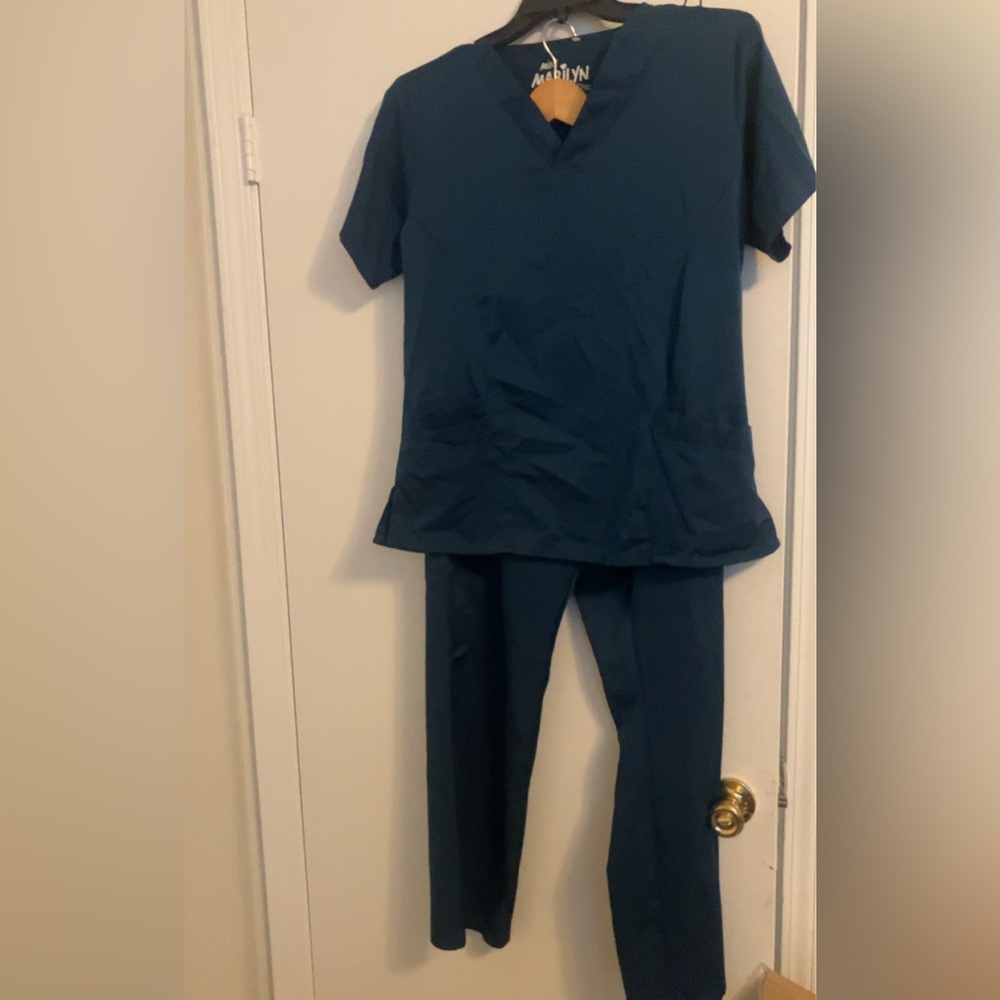 Navy Blue Scrub Set